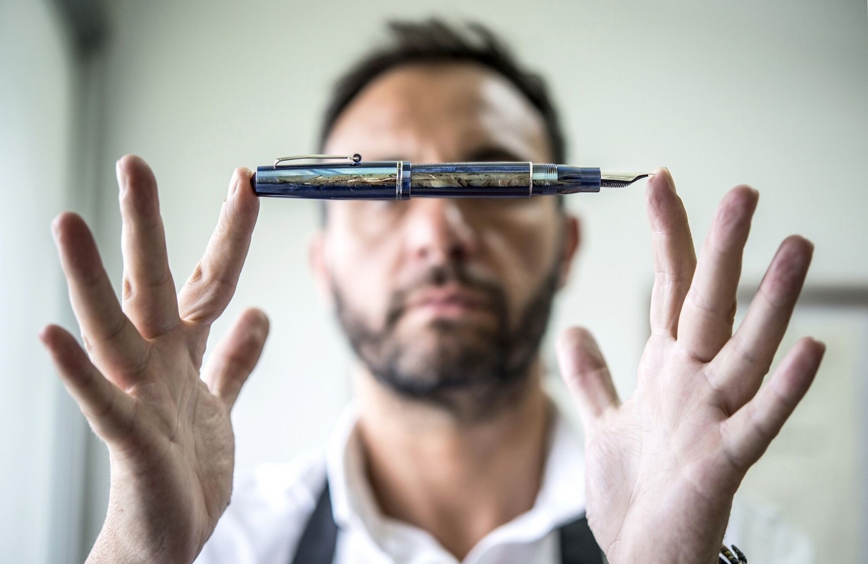 Leonardo Officina Italiana Momento Zero Hawaii Blue RT Fountain pen