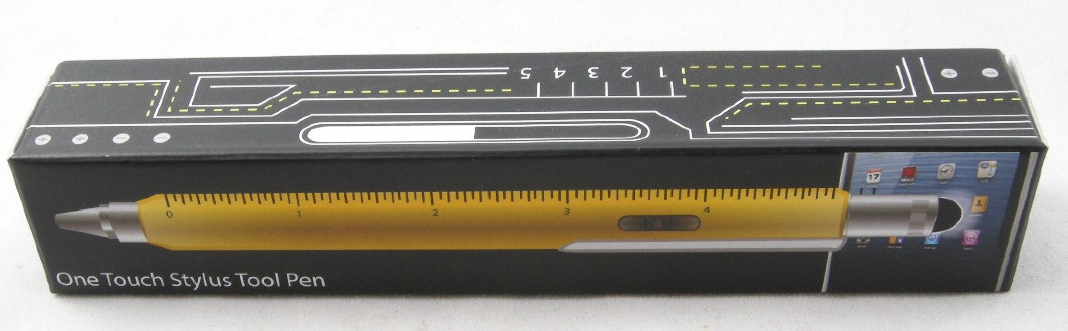 ONE TOUCH STYLUS 9 FUNCTION TOOL BALLPEN YELLOW MONTEVERDE M