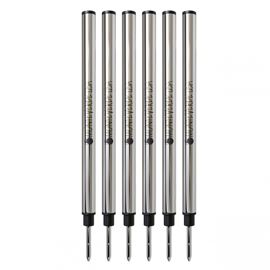Monteverde USA Liquid Capless Ceramic Rollerball Refill To Fit Montblanc Pens, Medium Point, M233, 2pcs.