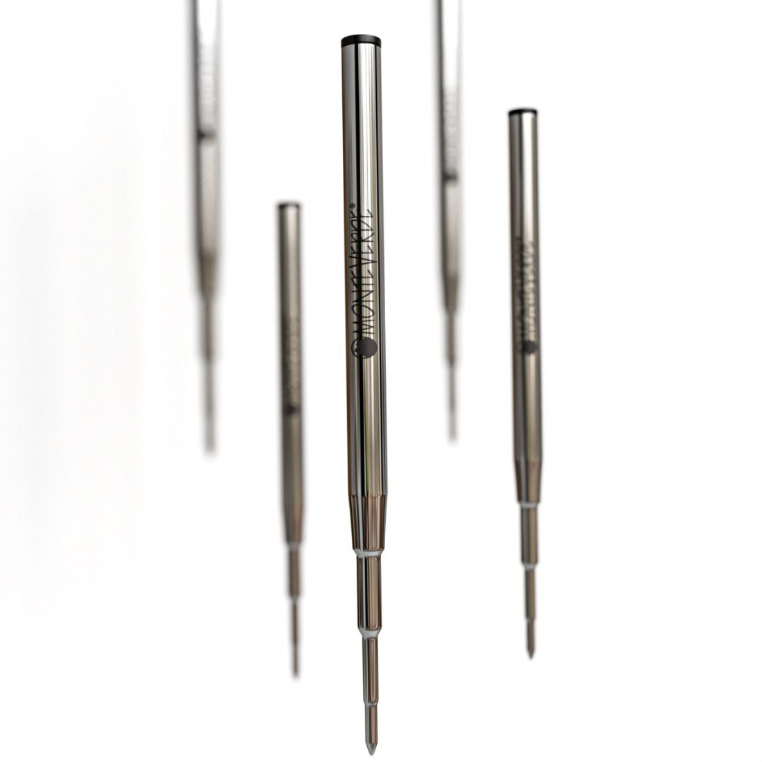 Monteverde USA Soft Roll Ballpoint Refill To Fit Montblanc Ballpoint Pens, Medium Point,  M133, 2pcs.