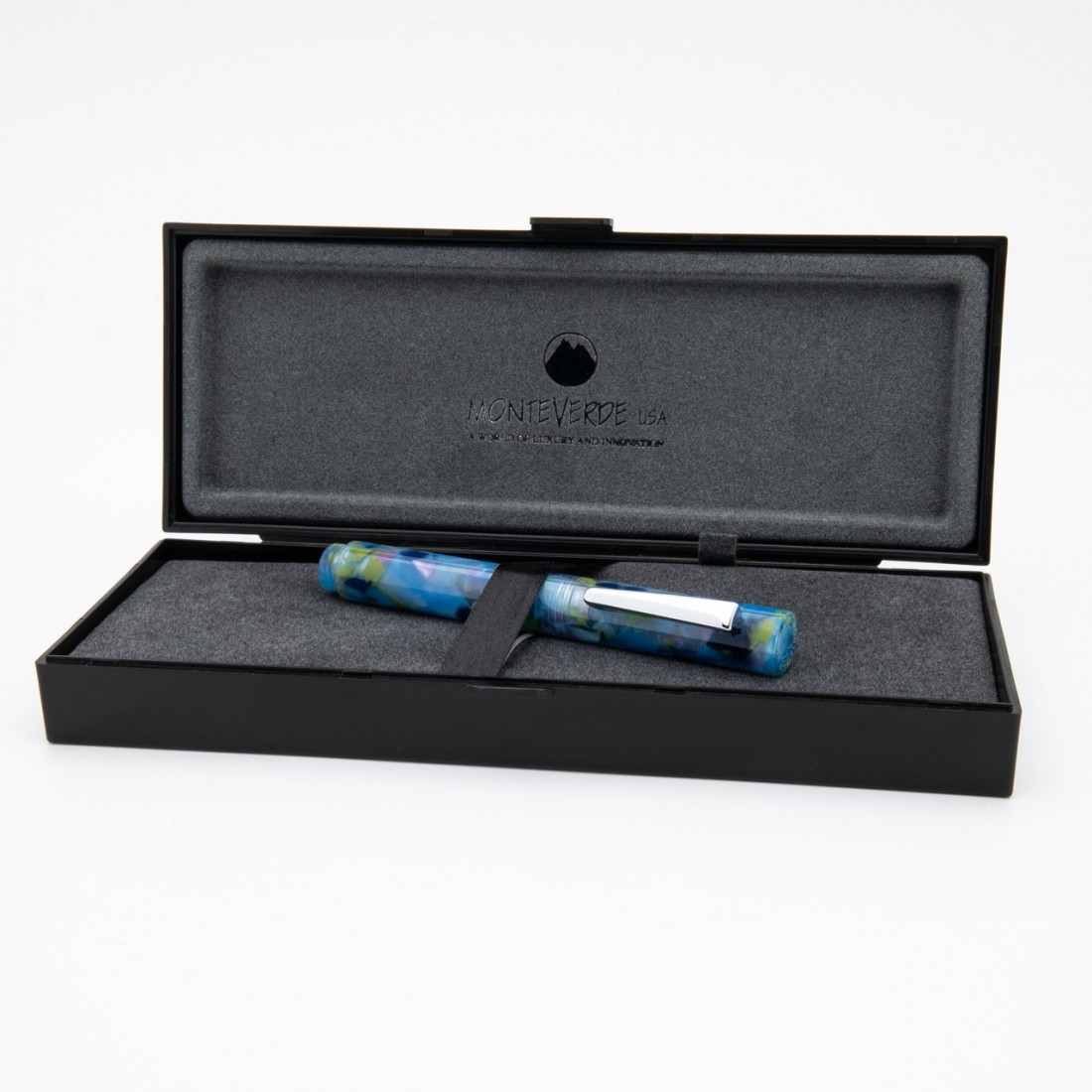 Monteverde USA MVP Fountain Pen Blue squares (eyedropper, cartridge)