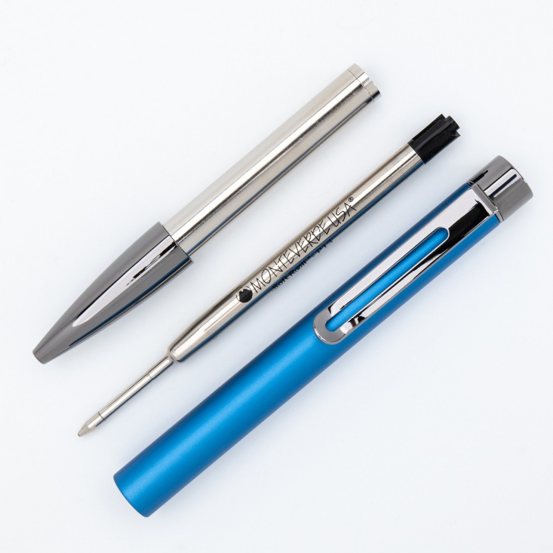Monteverde USA Ritma Ballpoint Pen Anodized Blue MV42335