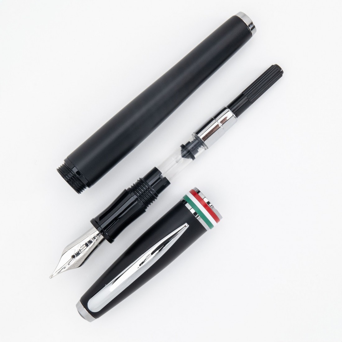 Monteverde USA Aldo Domani Italia Fountain Pen Matte Black MV59713