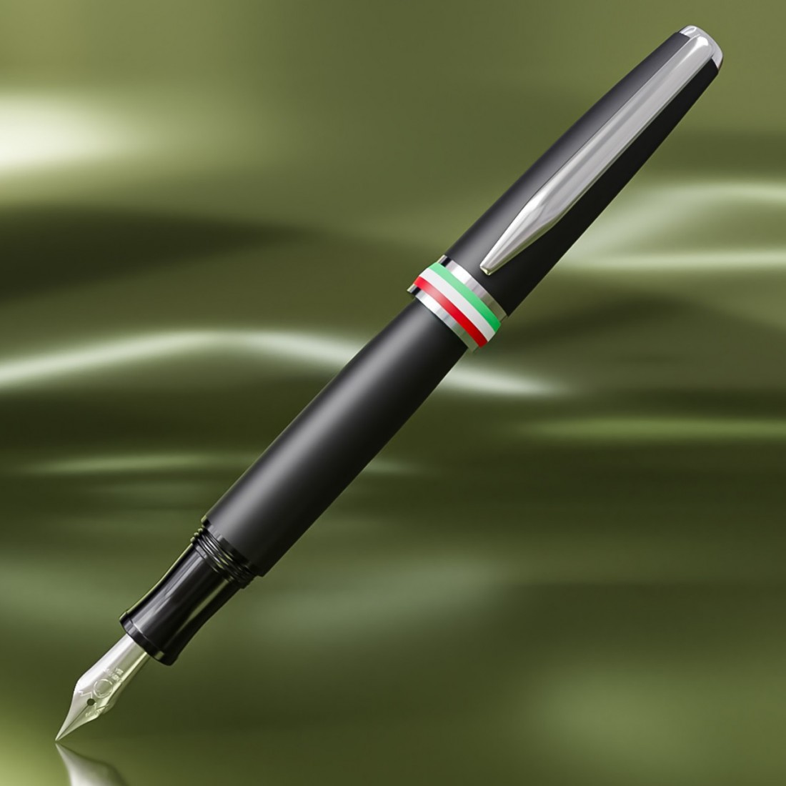 Monteverde USA Aldo Domani Italia Fountain Pen Matte Black MV59713