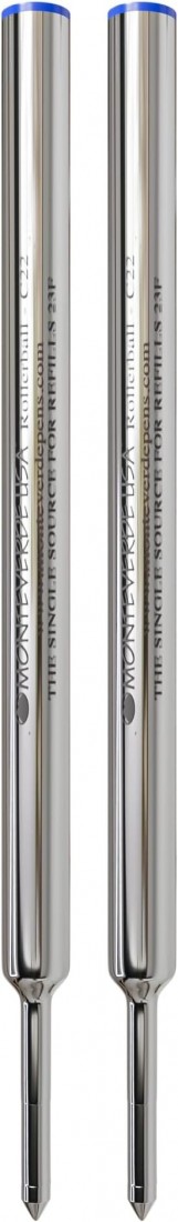 Monteverde Rollerball Refill to Fit Cross Rolleball Pens, Fine Point,  2 per Pack (C222BU)