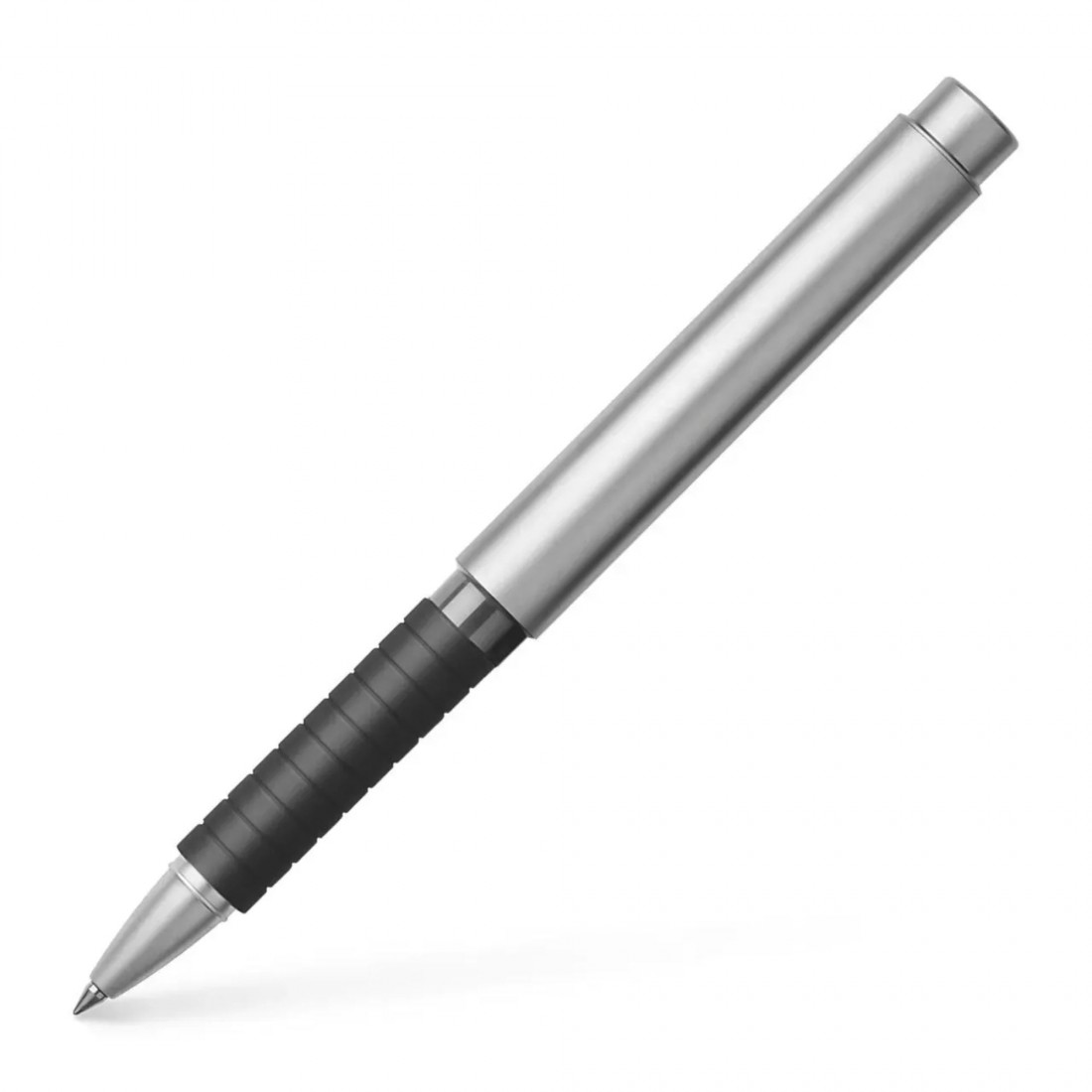 Faber Castell Basic Matt Chrome Grey Cap Rollerball Pen 148462