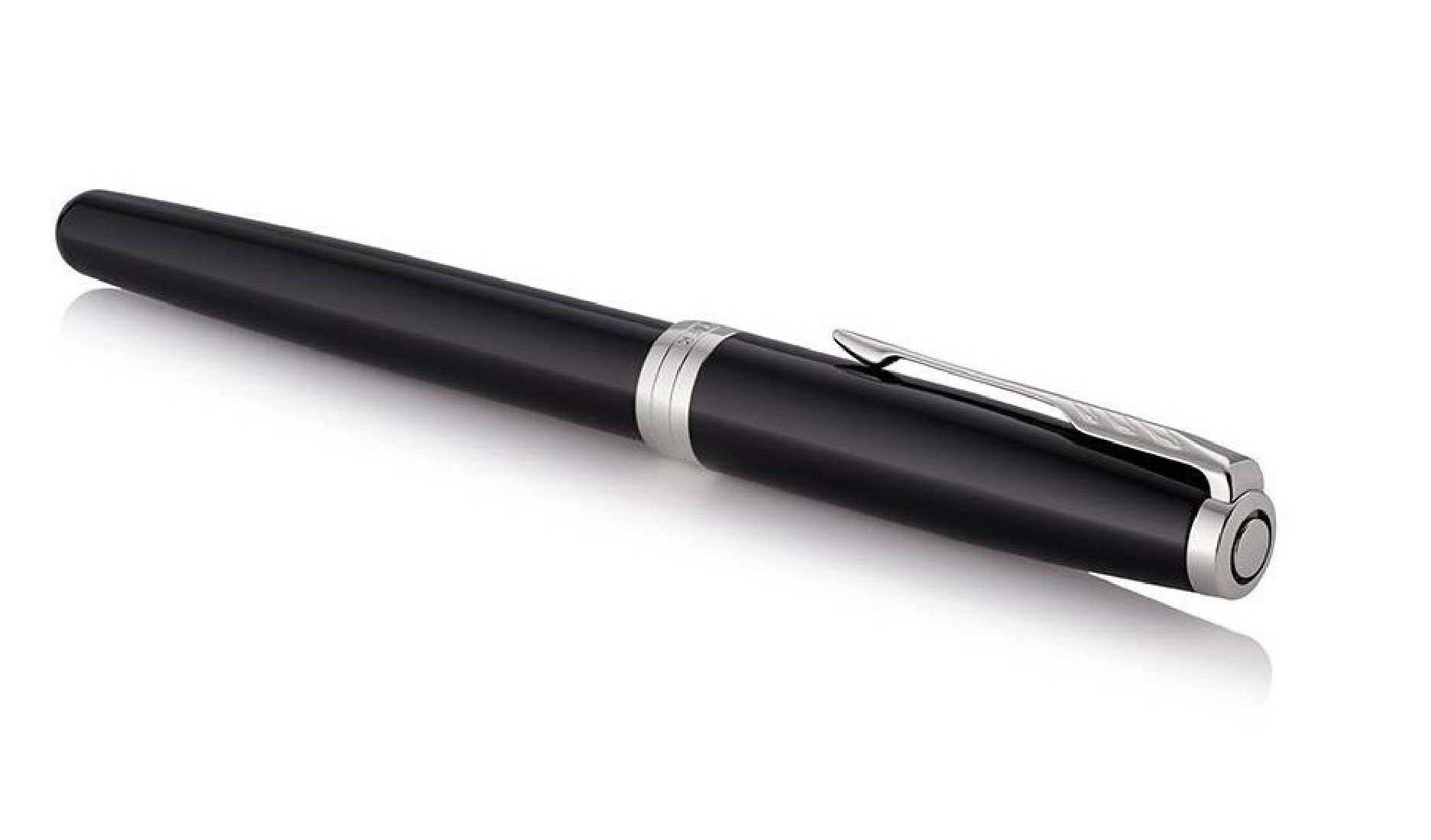 Parker Sonnet Black Lacquer PT Steel Nib Fountain Pen 1931499