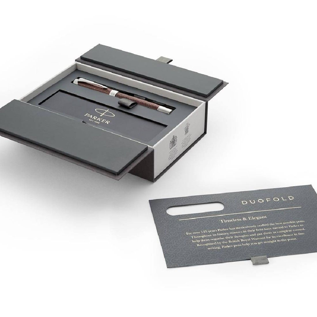 Parker Duofold Centennial Prestige Burgundy With Chevron Pattern PT 1945420 Rollerball