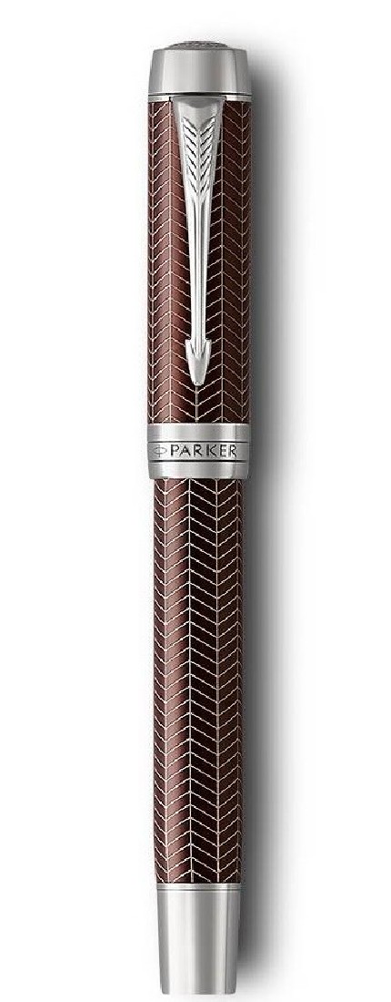 Parker Duofold Centennial Prestige Burgundy With Chevron Pattern PT 1945420 Rollerball