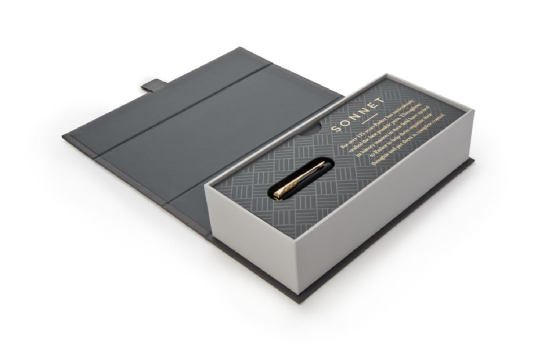 Parker Sonnet Black Lacquer - Gold Trim Steel Nib Fountain Pen