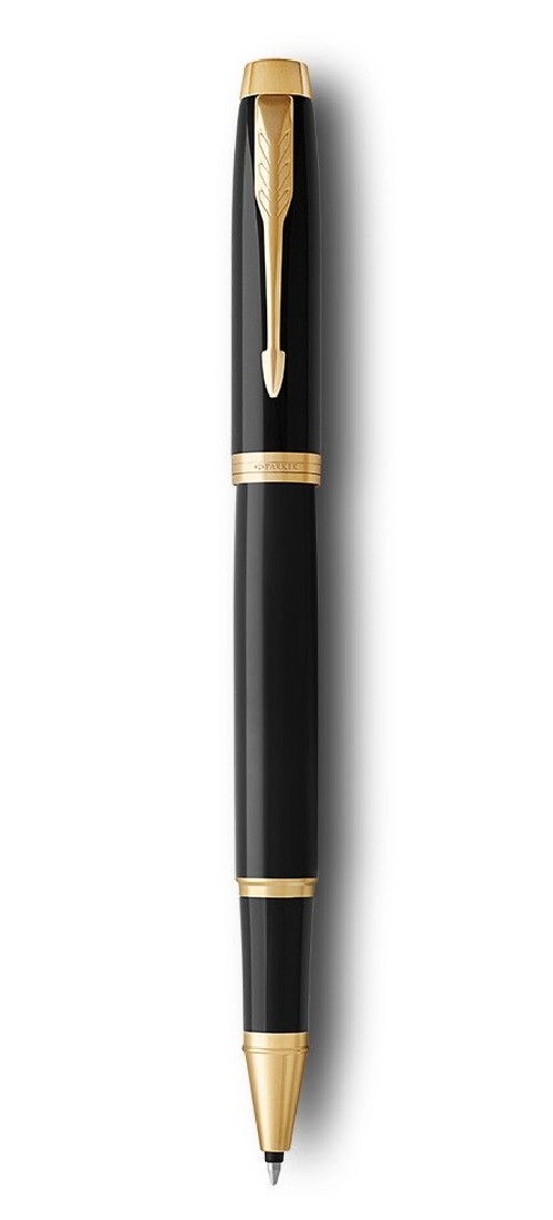 Parker IM Core Laque Black GT Set Rollerball and Ballpen