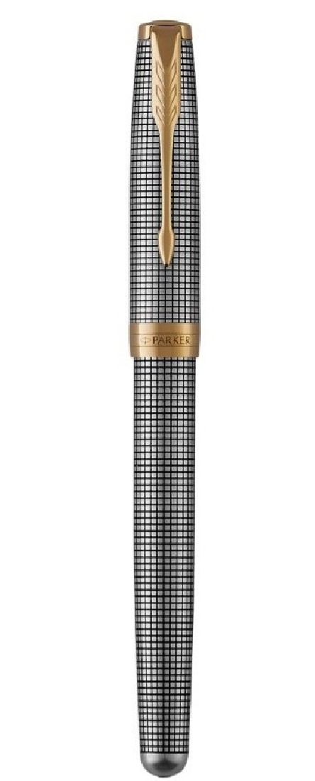 Parker Sonnet Cisele Silver GT Nib18k Fountain Pen