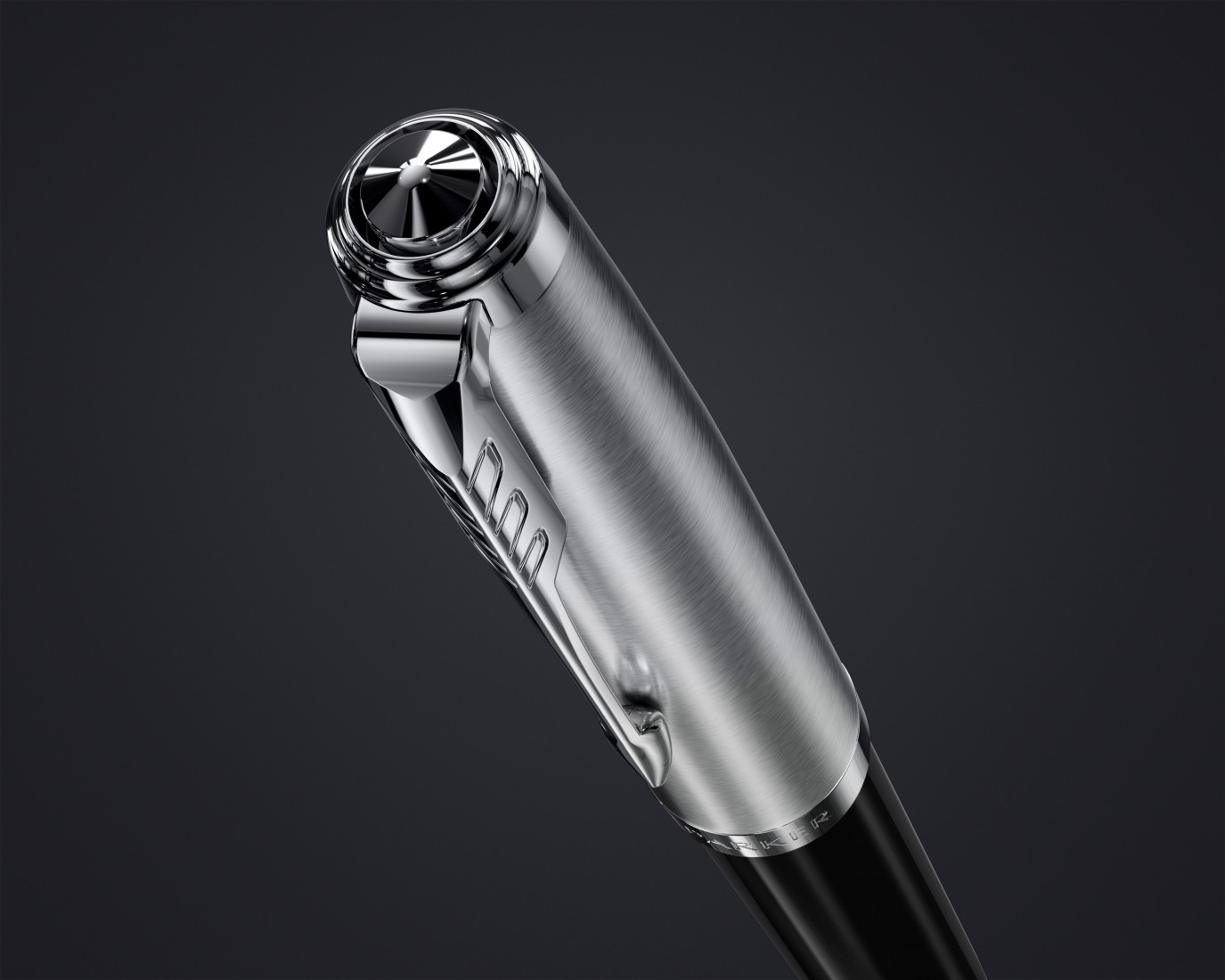 PARKER 51 BLACK RESIN CHROME TRIM FOUNTAIN PEN STEEL NIB