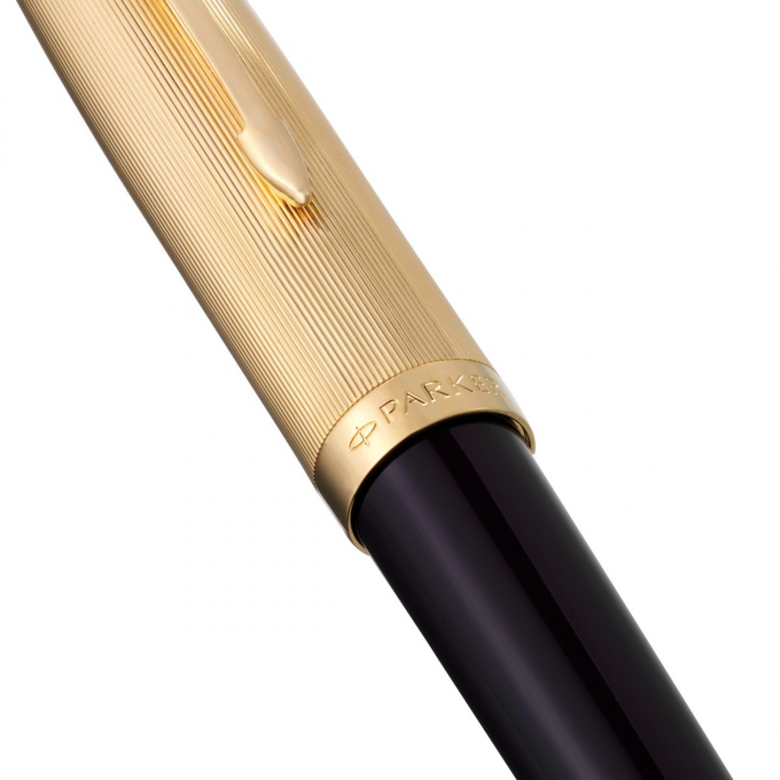 PARKER 51 DELUXE PLUM RESIN GOLD TRIM BALLPOINT PEN