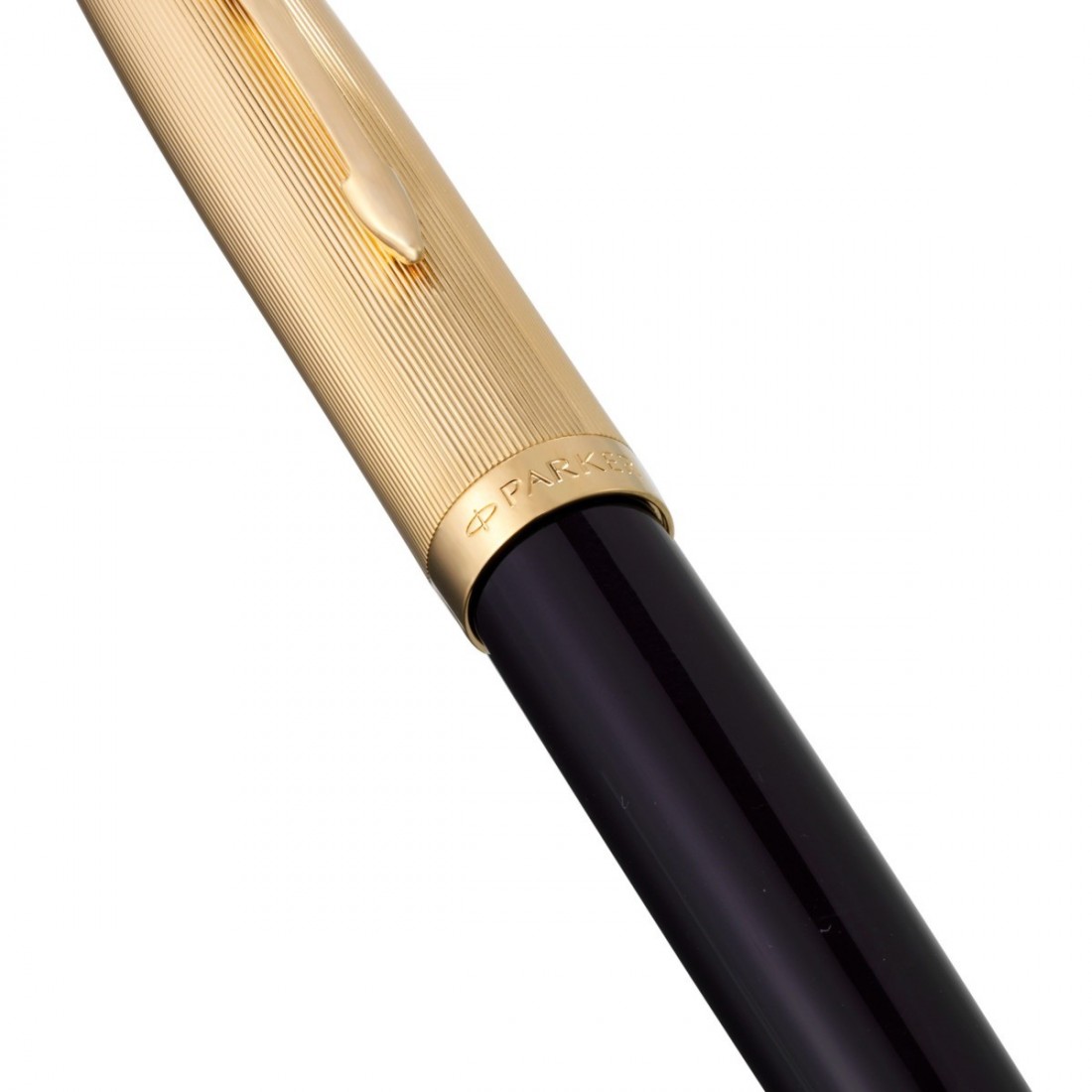 PARKER 51 DELUXE PLUM RESIN GOLD TRIM FOUNTAIN PEN - 18K SOLID GOLD  NIB