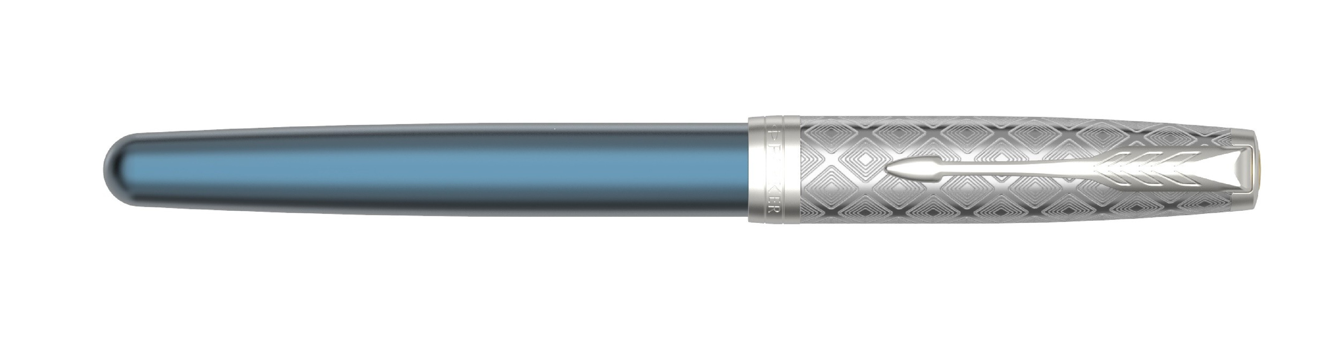 Parker Sonnet special edition 2021 Premium Metal Blue CT nib 18k Fountain pen