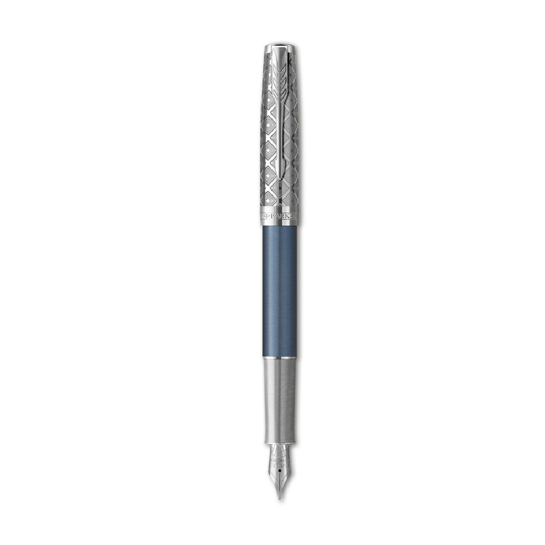 Parker Sonnet special edition 2021 Premium Metal Blue CT nib 18k Fountain pen