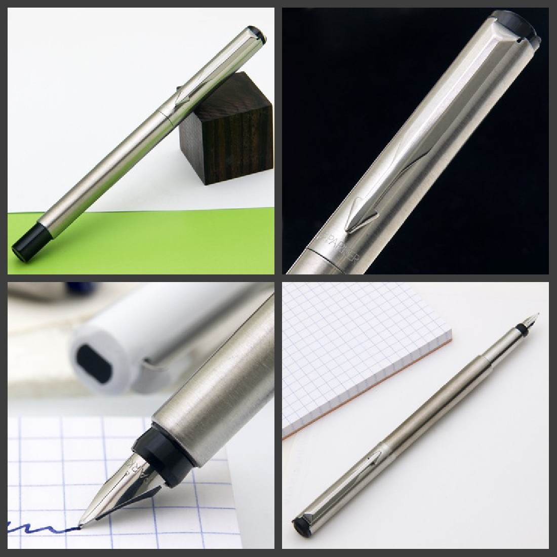 Parker Vector Stainless Steel CT Fountain Pen