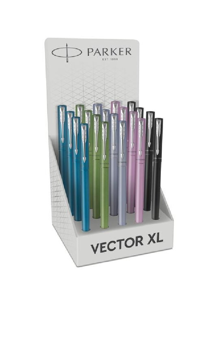 Parker Vector XL Silver Blue CT Fountain Pen