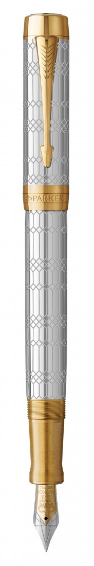 Parker Duofold Centennial Jubilee silver GT special edition fountain pen