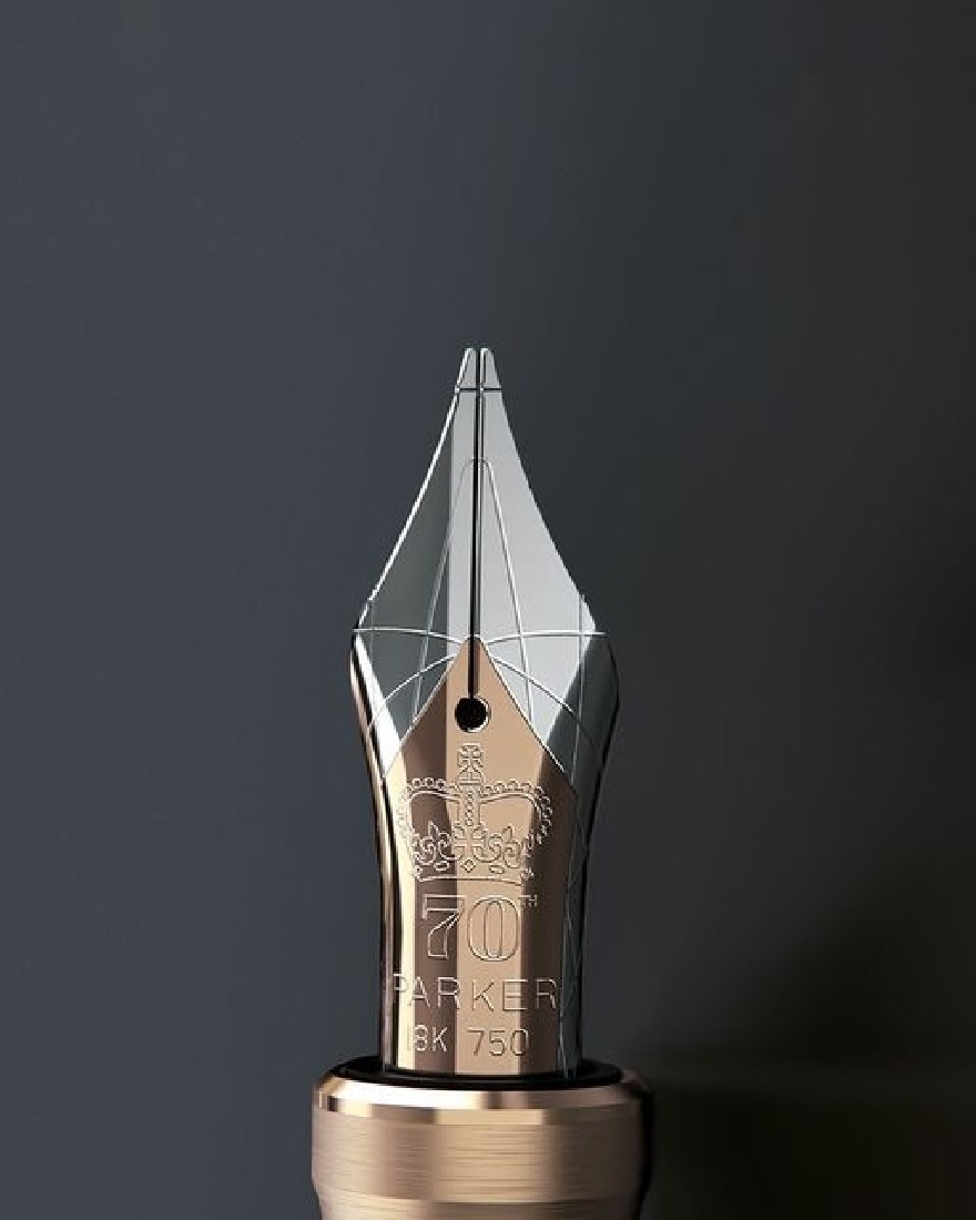 Parker Duofold Centennial Jubilee silver GT special edition fountain pen