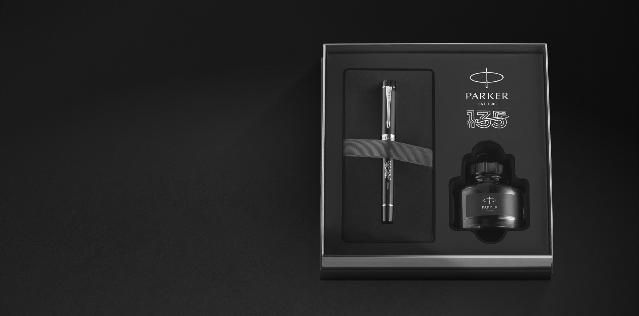 Parker Duofold 135th Anniversary Centennial Fountain Pen Chrome Trims