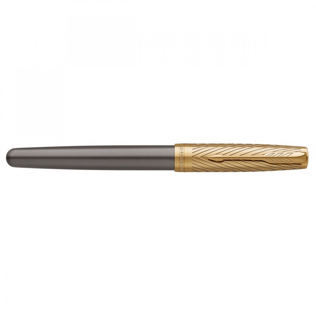 Parker Sonnet Pioneers Collection Arrow Grey Lacquer GT Fountain Pen