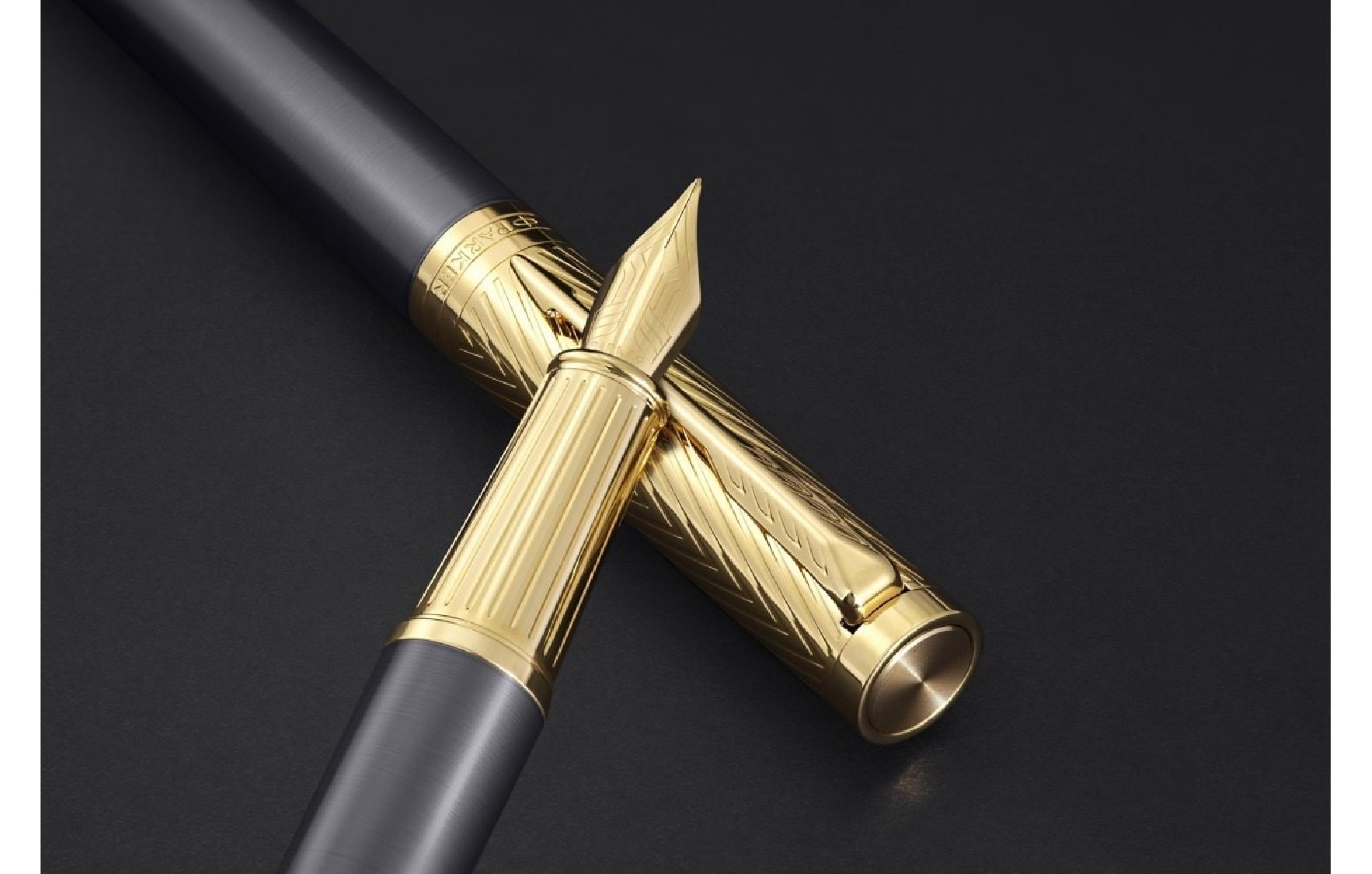 Parker Ingenuity Pioneers Collection Arrow Grey Lacquer Fountain Pen