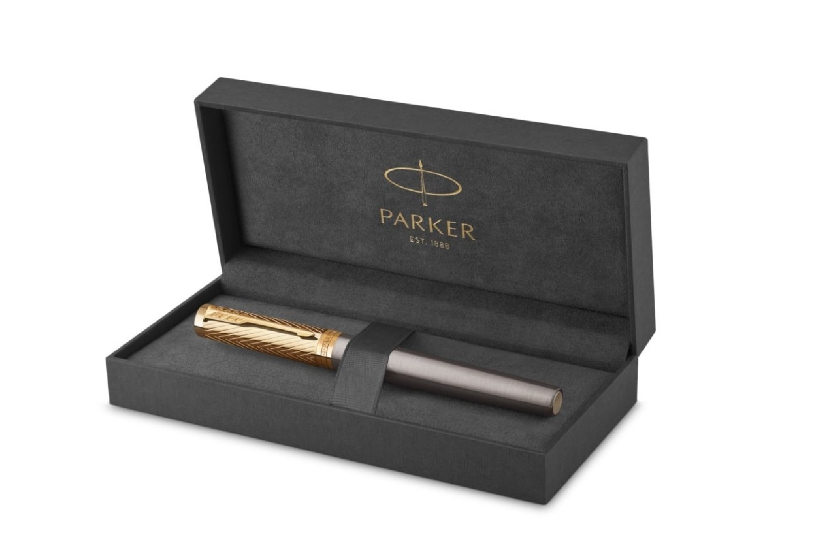 Parker Ingenuity Pioneers Collection Arrow Grey Lacquer Fountain Pen