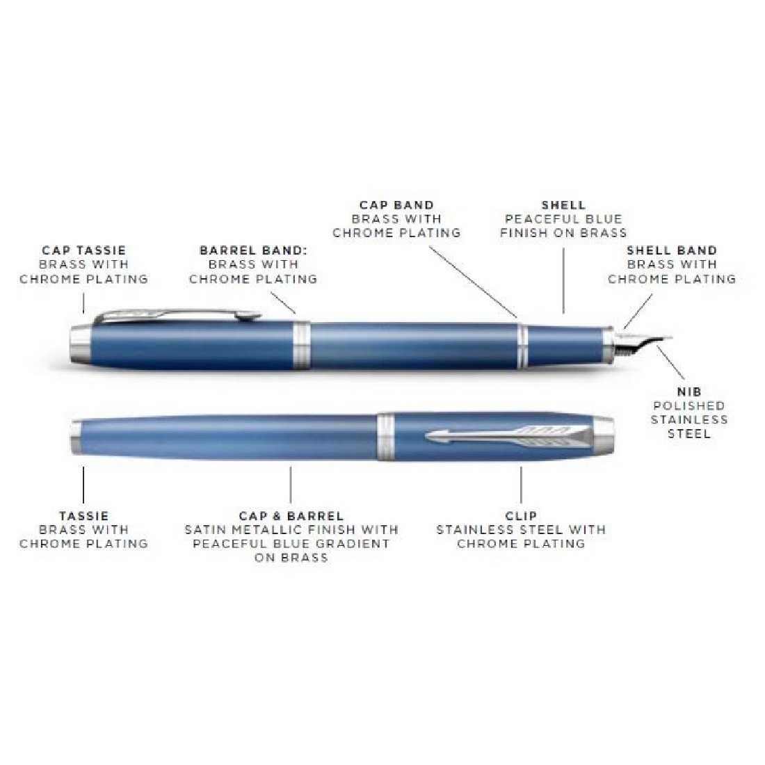 Parker IM Rituals Blue Fountain Pen