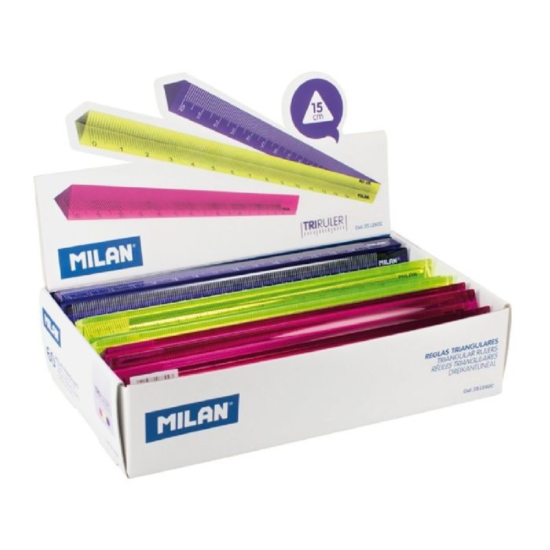 Χάρακας τριγωνικός 15 cm MILAN