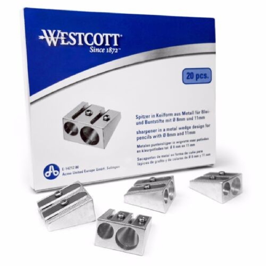 Ξύστρα Διπλή Μεταλλική E-14212 Westcott