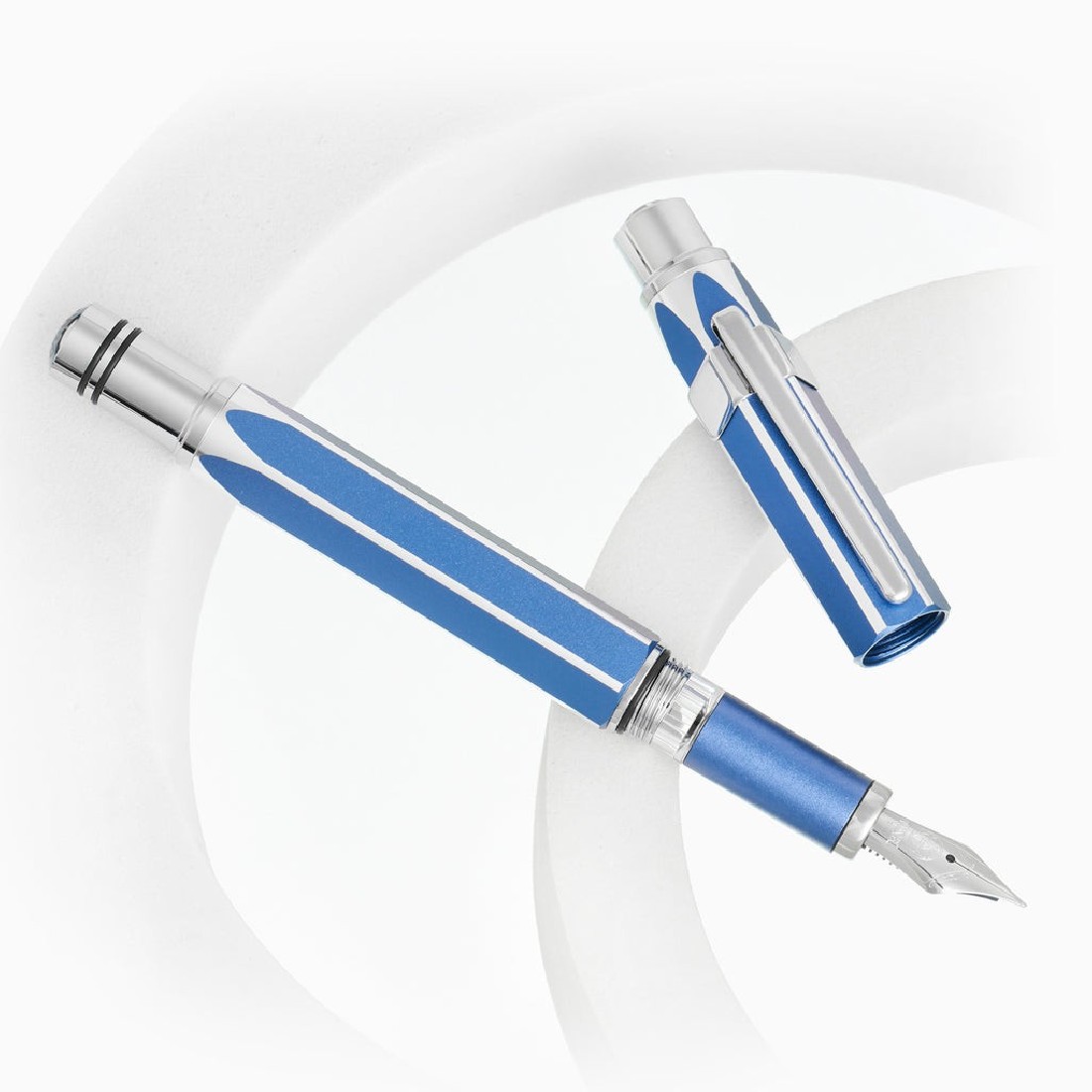 Twsbi Precision Gemini Blue Fountain Pen