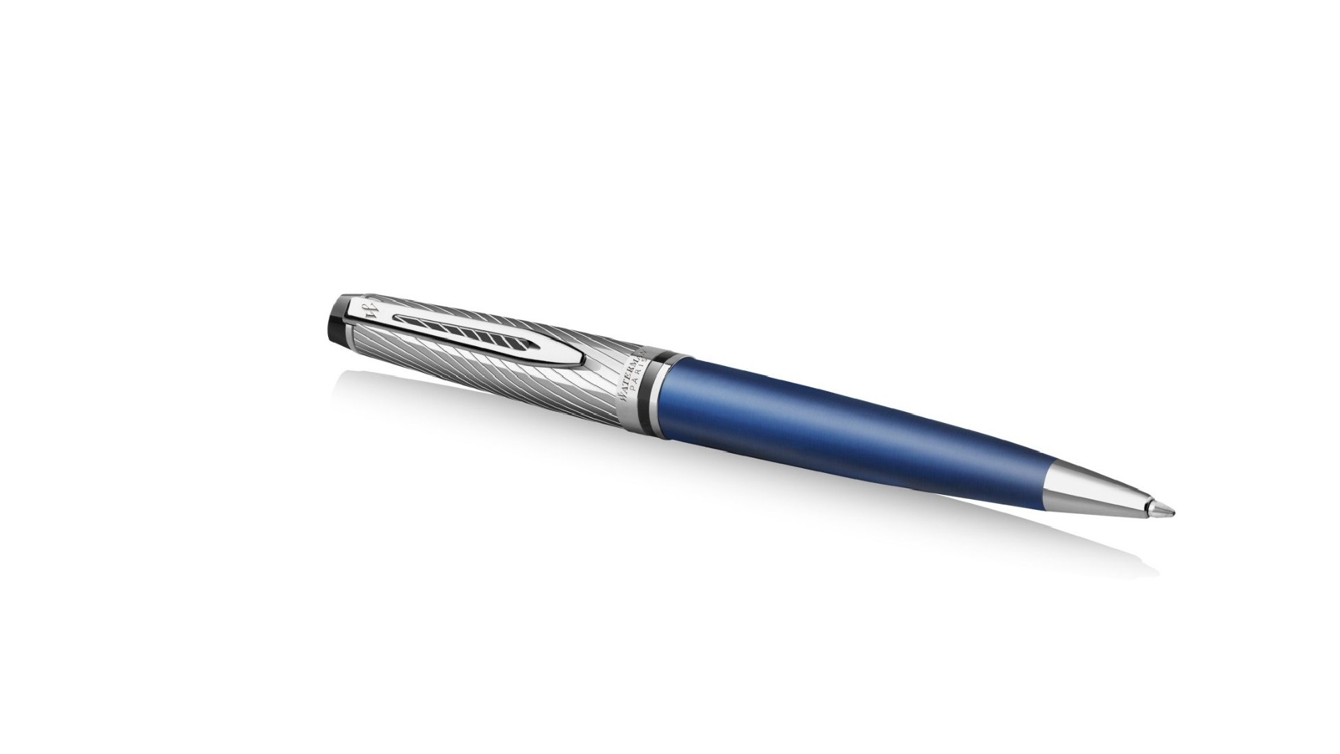 Waterman Expert Deluxe Metallic Blue Lacquer CT ballpoint pen