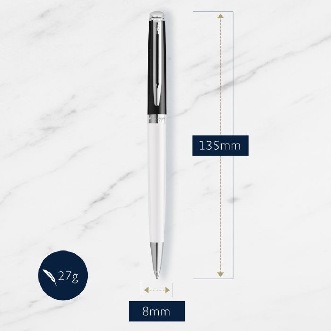 Waterman Hemisphere Colour Block Black-White Ballpen