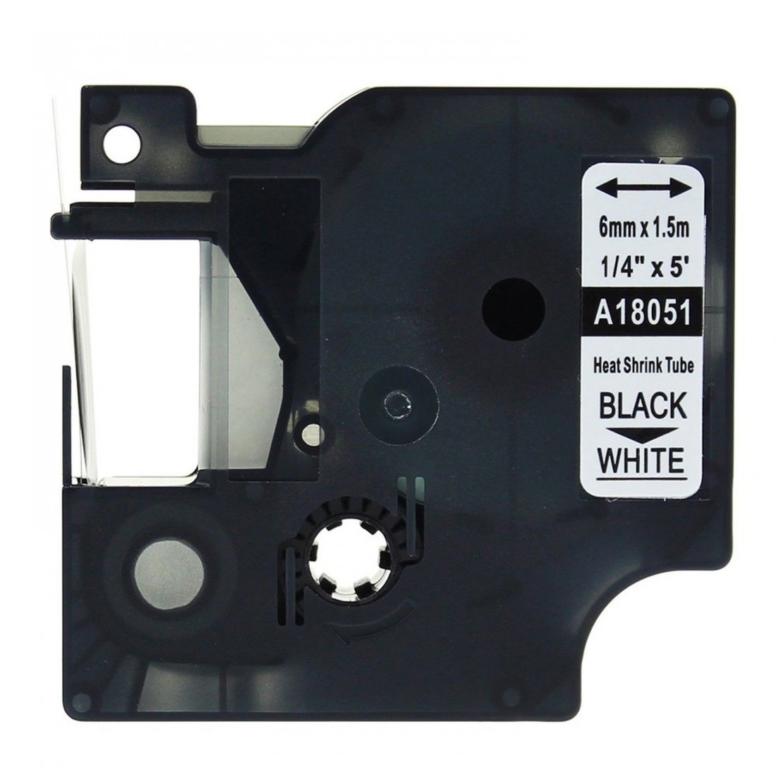 DYMO RHINO 6MM X 1.5Μ ΗΕΑΤ SHRINK TUBE WHITE D18051
