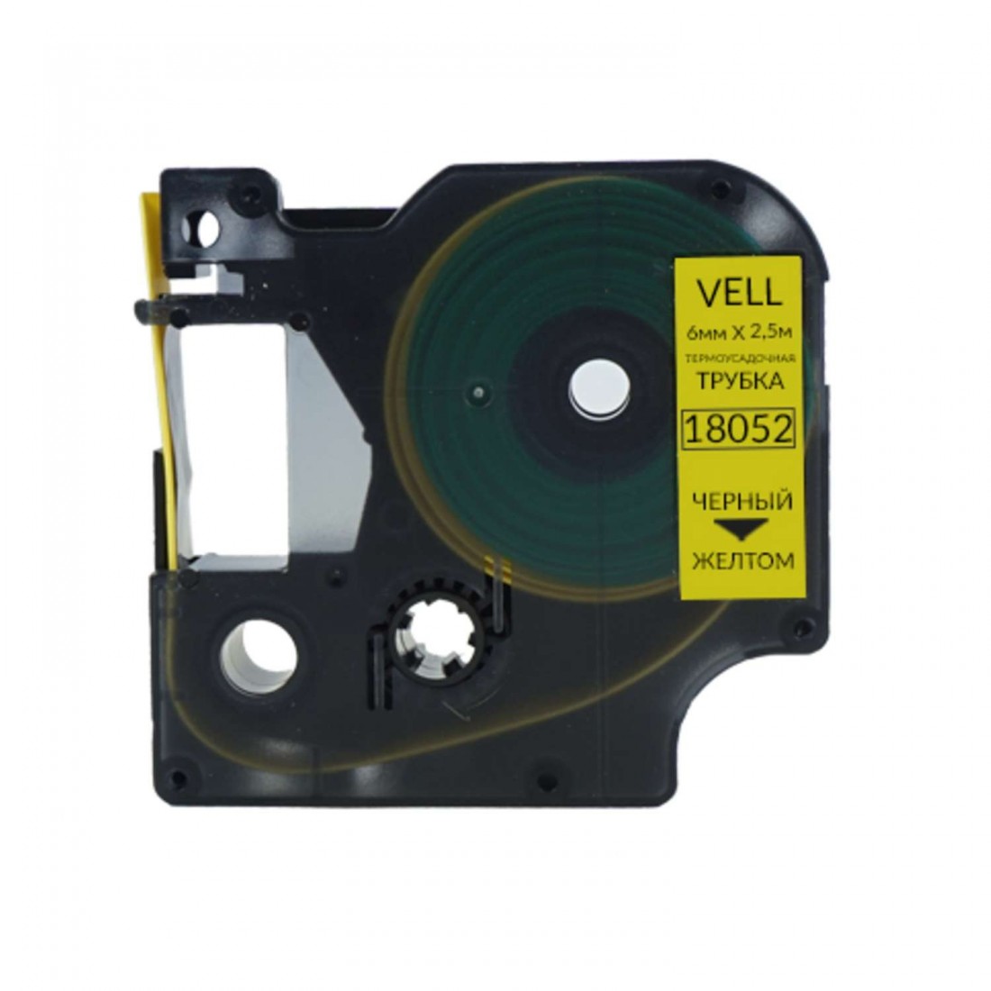 DYMO RHINO 6MM X 1.5Μ ΗΕΑΤ SHRINK TUBE YELLOW D18052