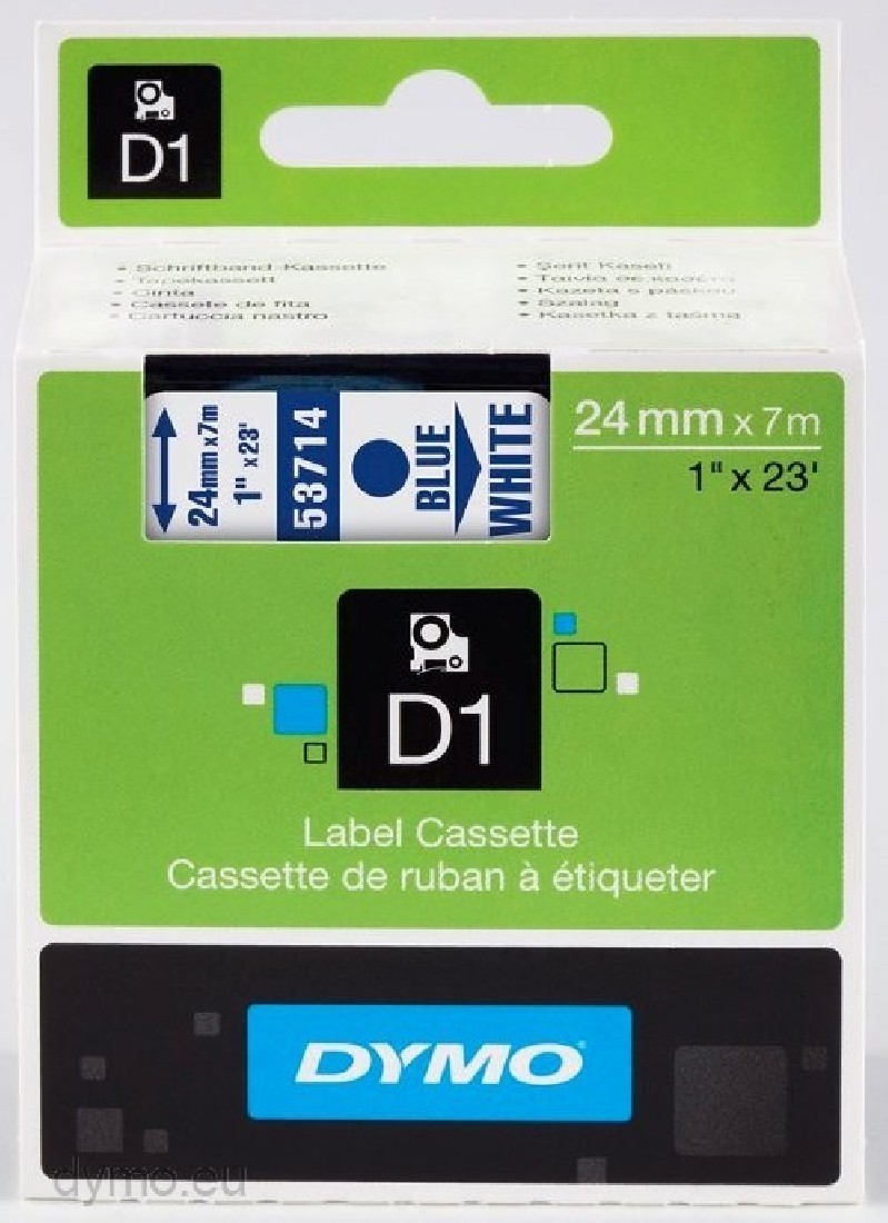 DYMO 53714 D1 ΤΑΡΕ 24mx7M BLUE ON WHITE S0720940