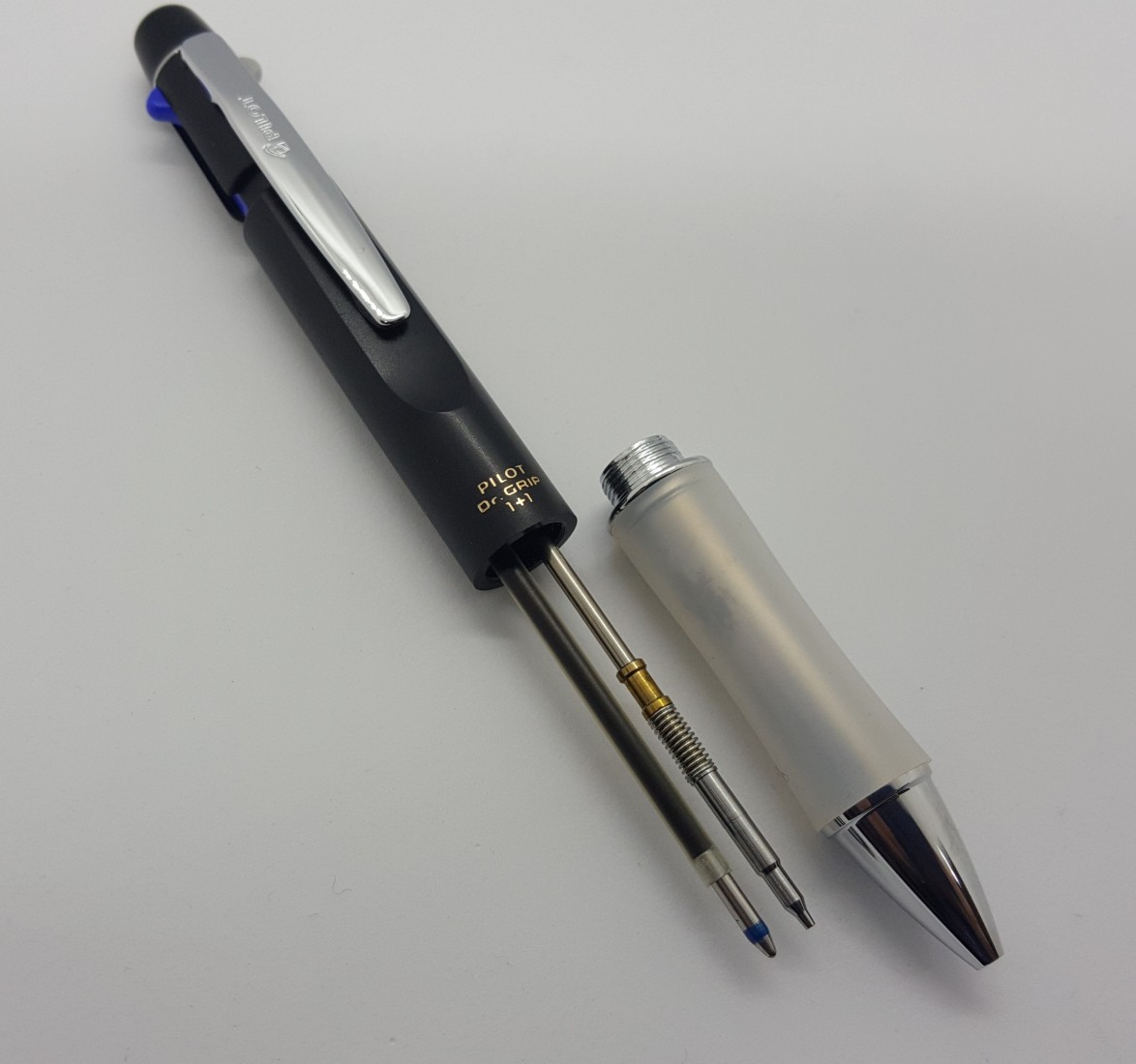 Ballpen & mechanical pencil 0,5mm 1+1 Dr. Grip Black Pilot