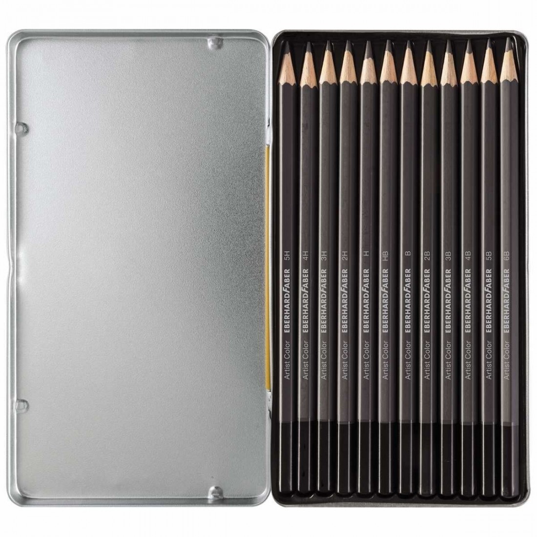 Drawing pencils 12pcs in metallic case 516913 Eberhard Faber
