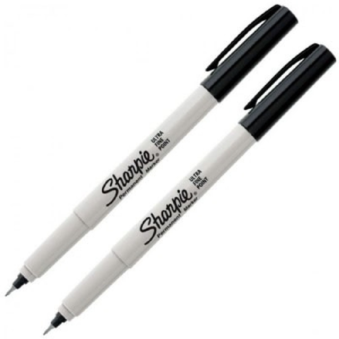 Sharpie Markers 2 Pieces Blister Black Ultra Fine