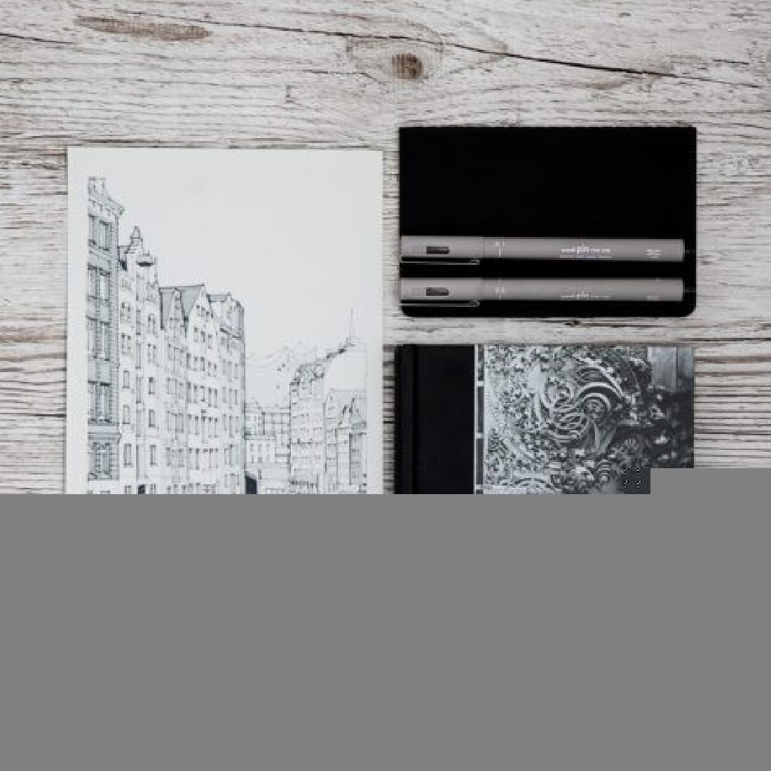 Μαρκαδόρος - Πινέλο Λεπτής Γραφής Μαύρος ΡΙΝBR-200 Uni