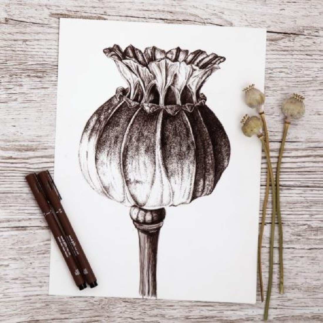 Μαρκαδόρος - Πινέλο Λεπτής Γραφής Μαύρος ΡΙΝBR-200 Uni