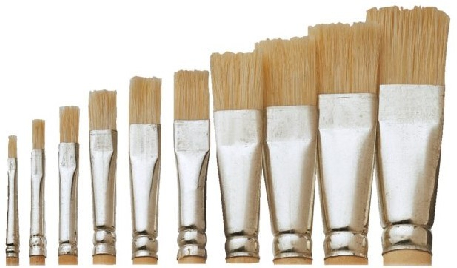 Πινέλο Πλακέ Size 8 Φυσική Τρίχα No.613F Pelikan.