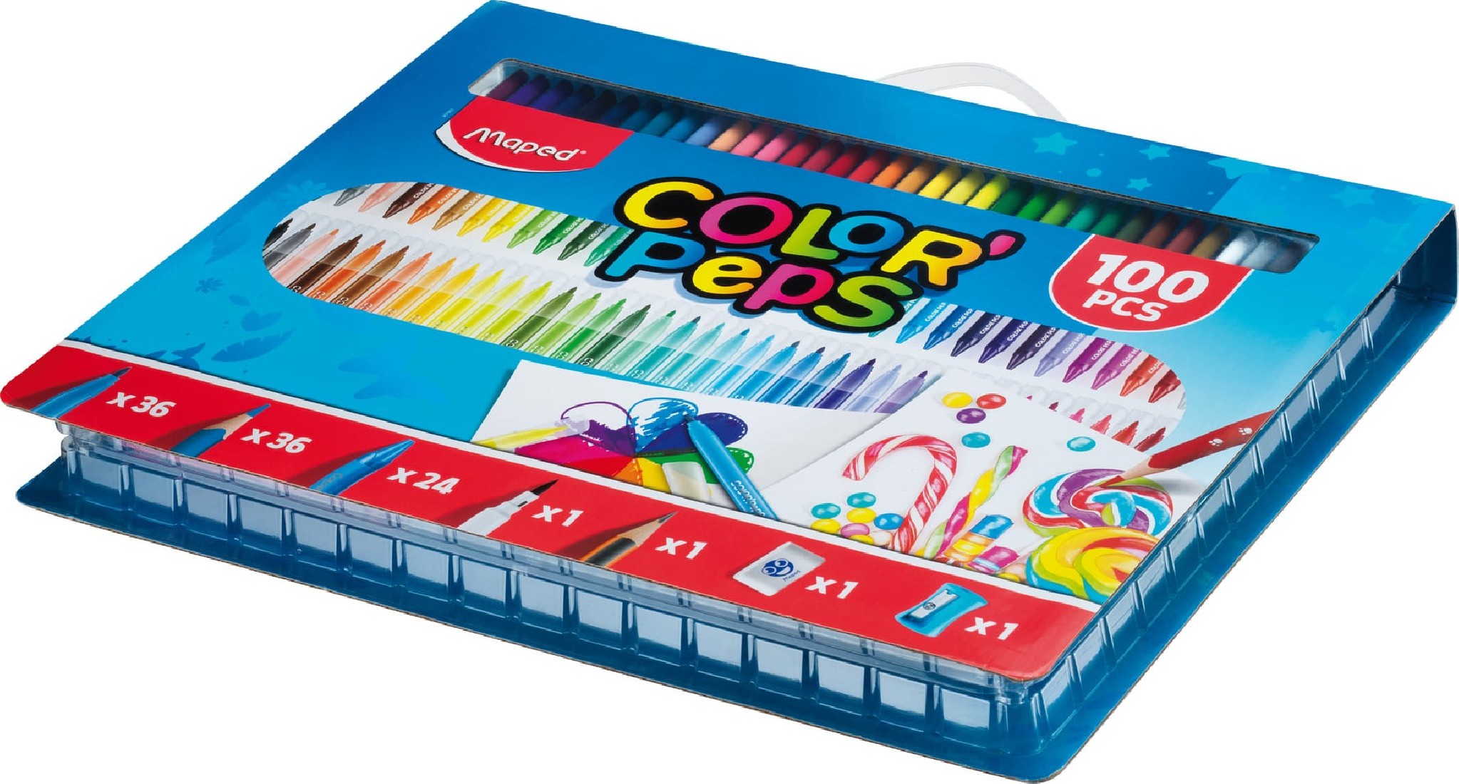 Σετ Ζωγραφικής 100 τεμαχίων Color Peps 907003 Maped