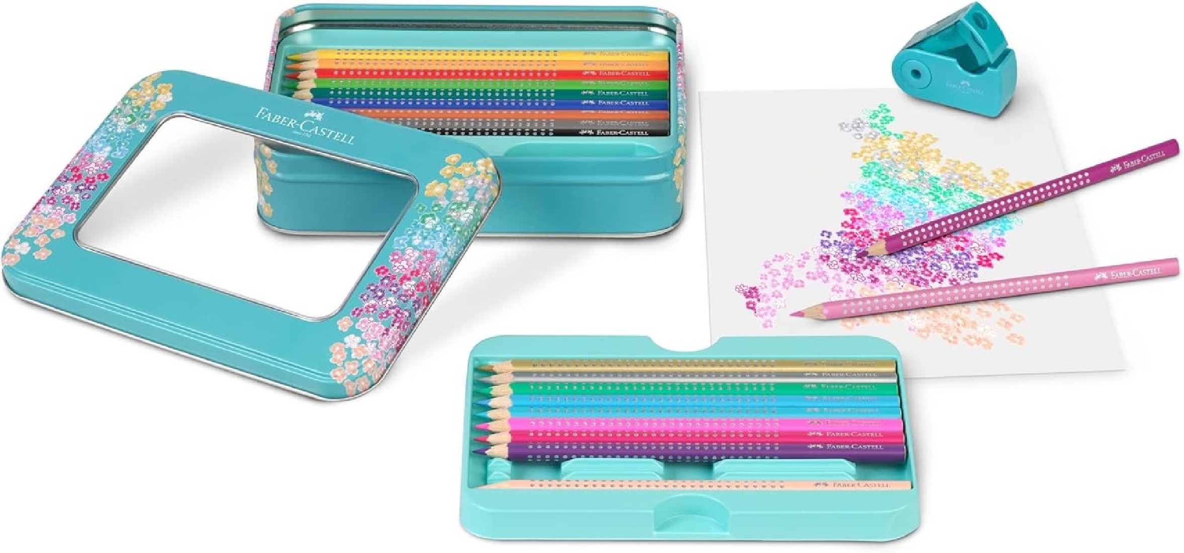 Coloring pencils (Ξυλομπογιές) Sparkle Metal 20 colors with sharpener 201641 Faber Castell