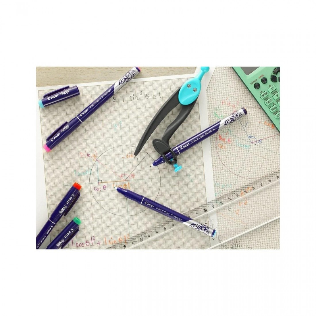 Στυλό Μαρκαδόρος Frixion Fineliner Fine Tip1.3Mm - Γαλάζιο SW-FF-60 PILOT