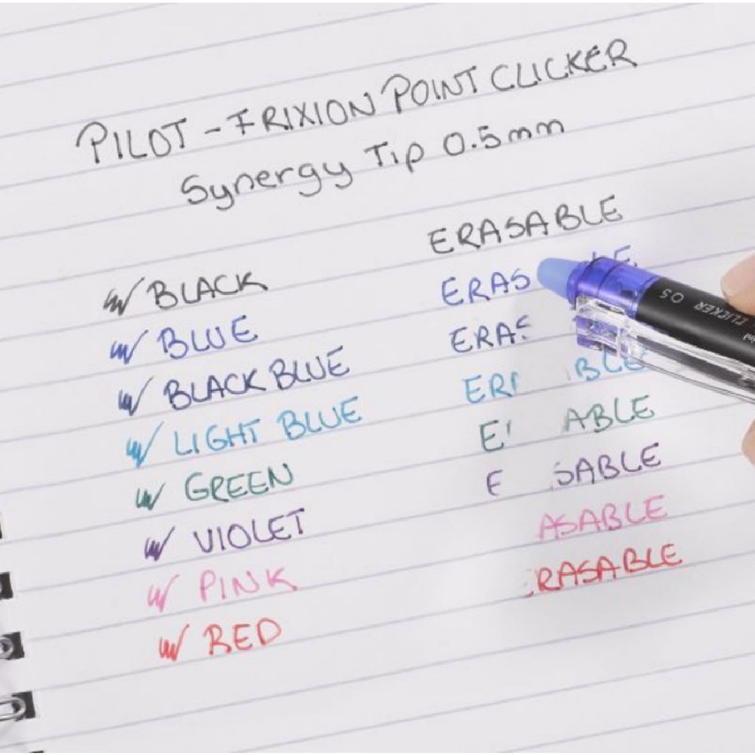 Roller Ball Pen Frixion Clicker Point 0.5 Mπλέ (Στυλό που σβήνει)Pilot