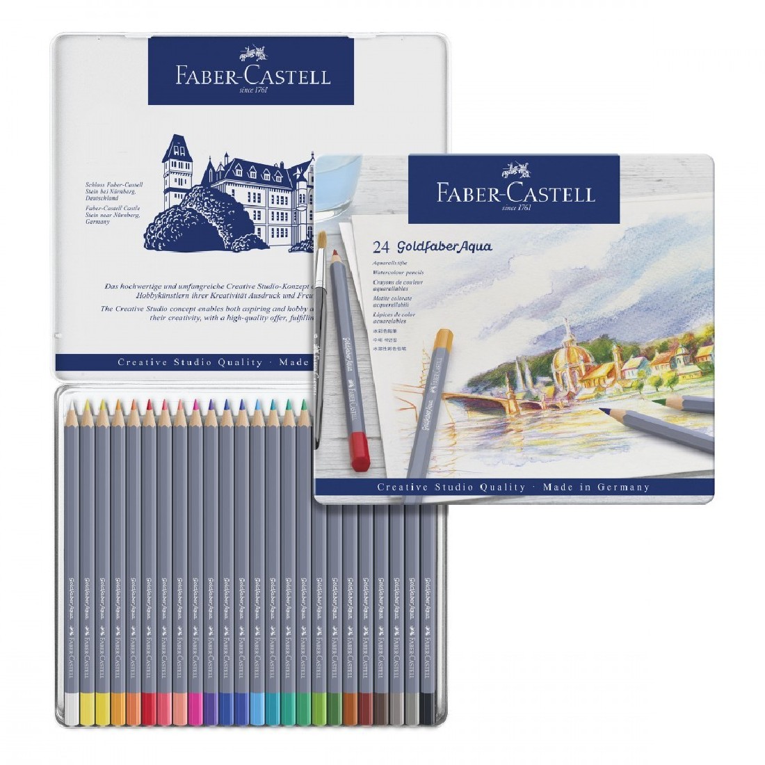 Faber Castell Watercolour Pencils Aqua Goldfaber set 24pcs 114624