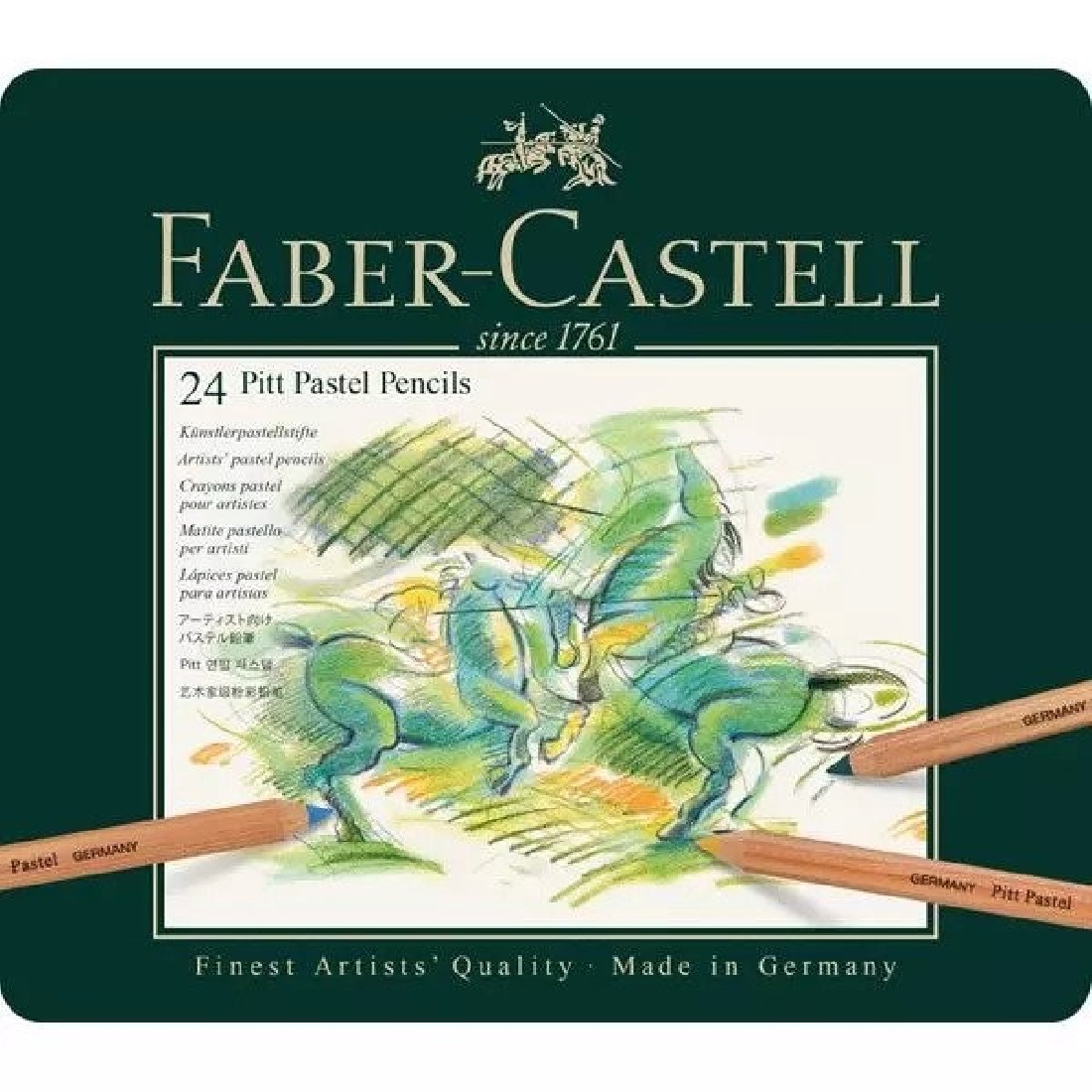 Faber Castell Pitt Pastel Pencils, Tin of  24, 112124